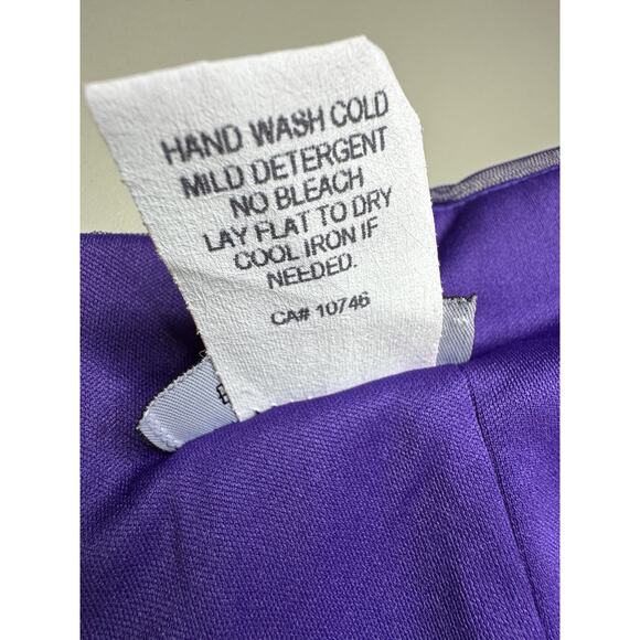 Vintage Y2K Asymmetrical Tulle Satin Trim Dress Womens 7/8 Fairy Whimsigoth HOCO - Picture 16 of 16